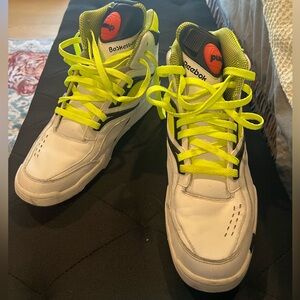 Reebok Pump Twighlight Zone OG vintage White and Neon size 12 GREAT condition